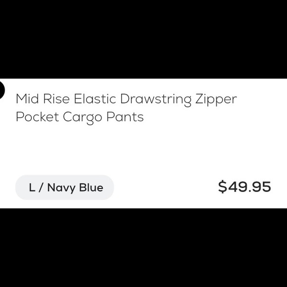 Size large (12) womens navy blue cargo HALARA pants bnwt - Picture 6 of 8